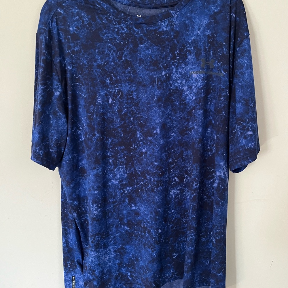 Under Armour Men's Marble Blue Short Sleeve Tee